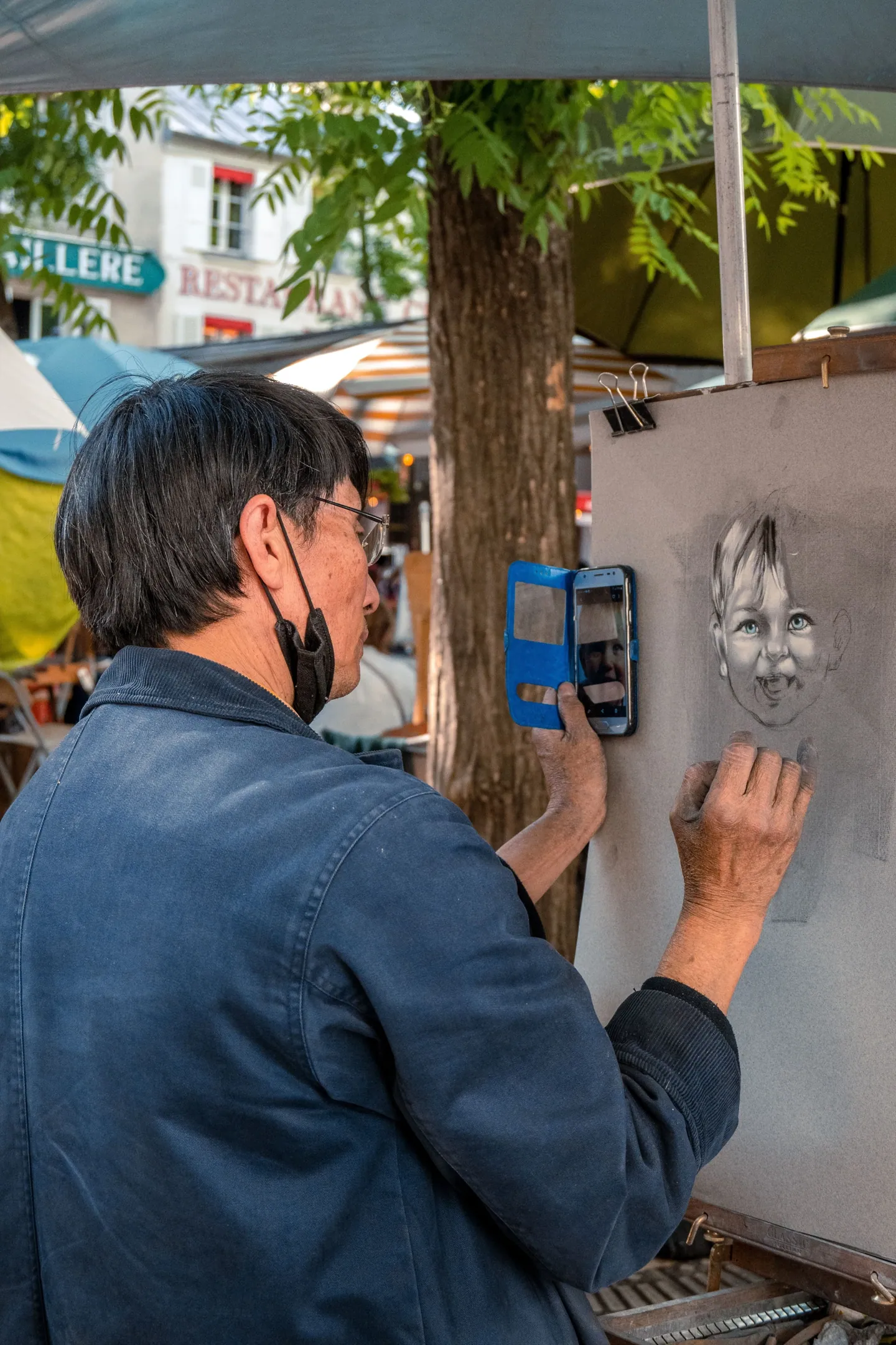Illustration de animation dessin sur photo