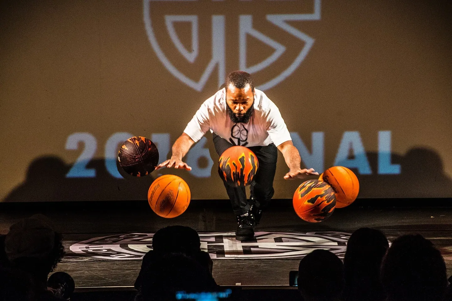 Illustration de basketball freestyle