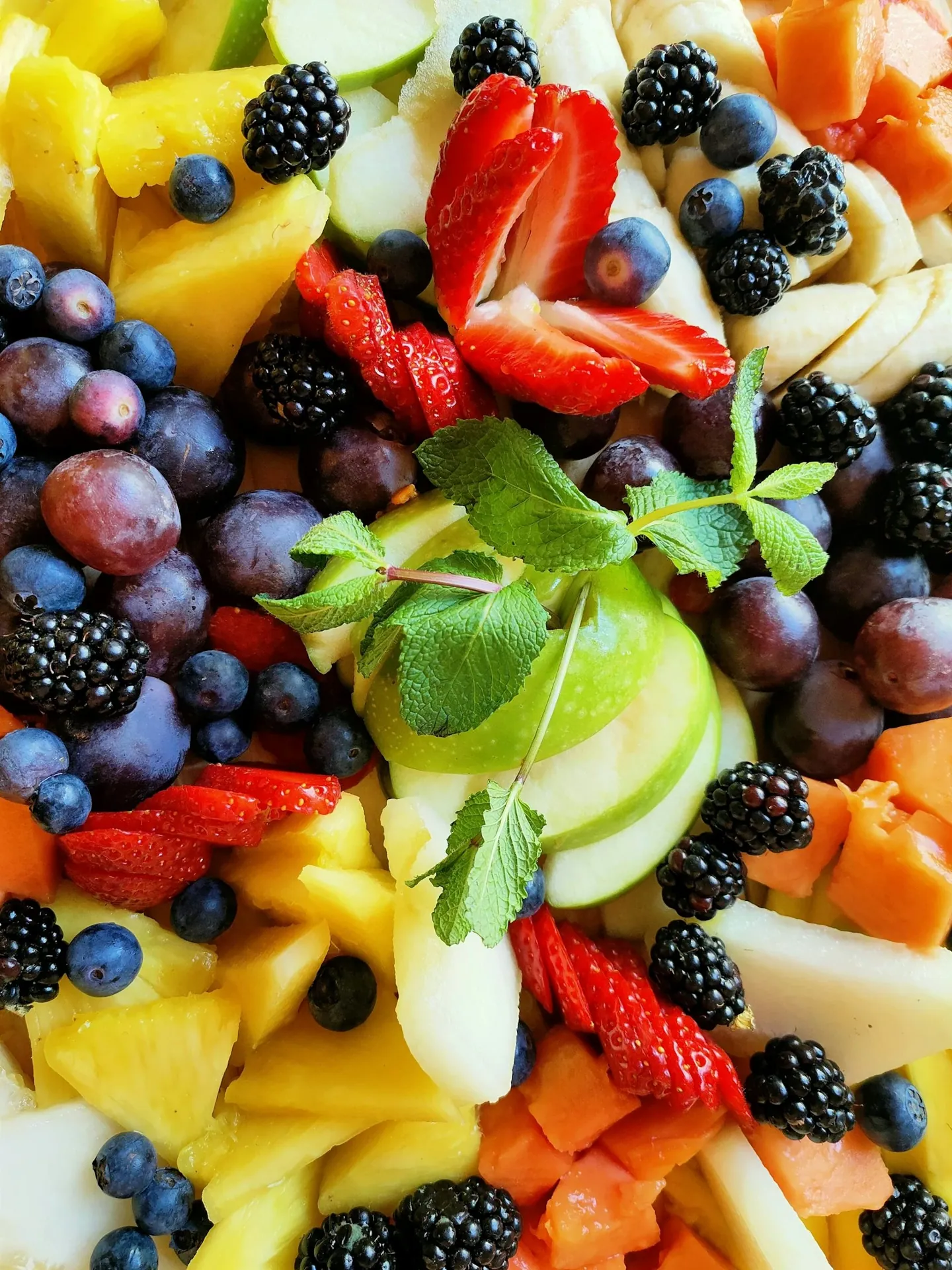 Illustration de buffet de fruit