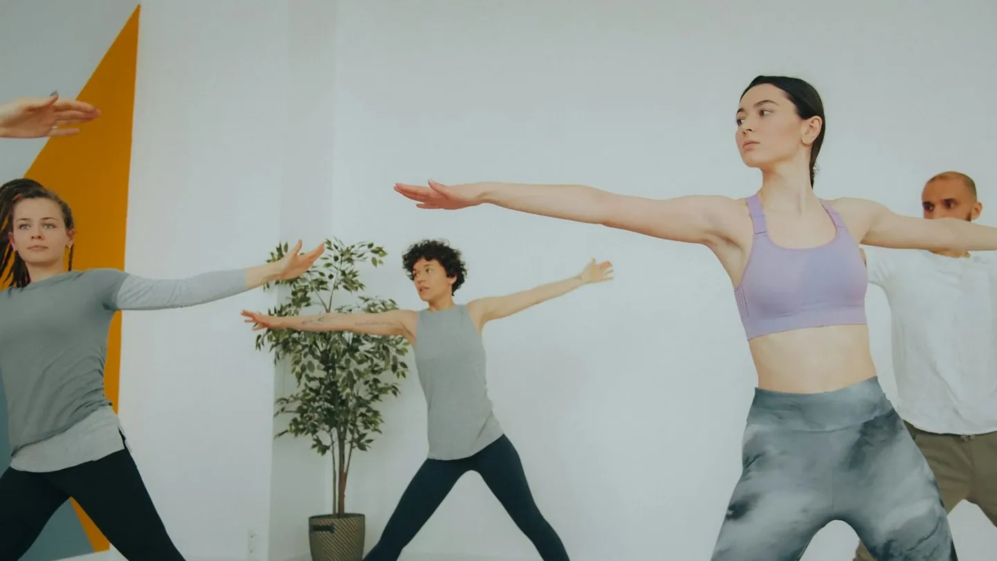 Illustration de cours de yoga