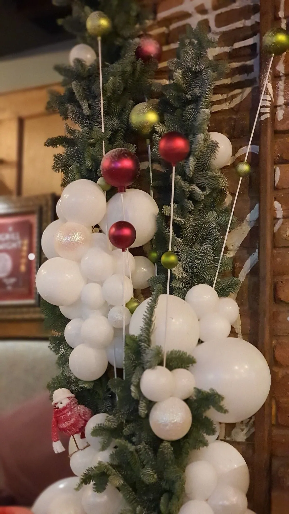 Illustration de décoration de chalet de noël