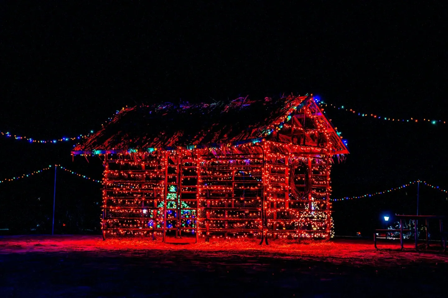 Décoration de chalet de Noël