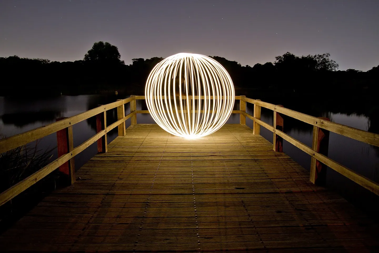 Illustration de light painting