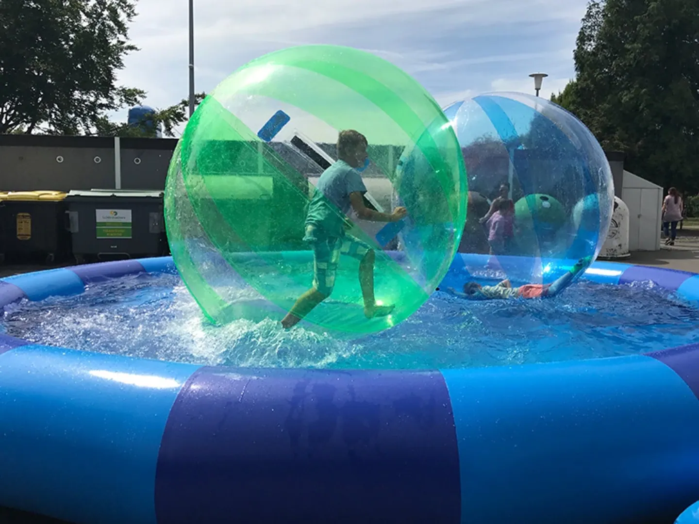 Location aquazorbing