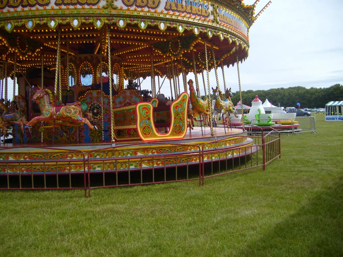 Illustration de location carousel pour enfants