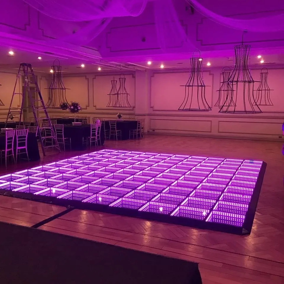 Illustration de location piste de danse lumineuse