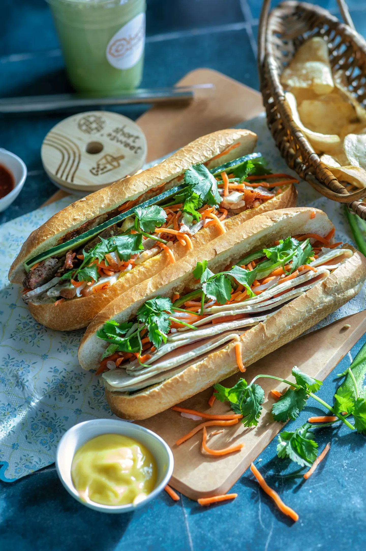 Illustration de location stand banh mi