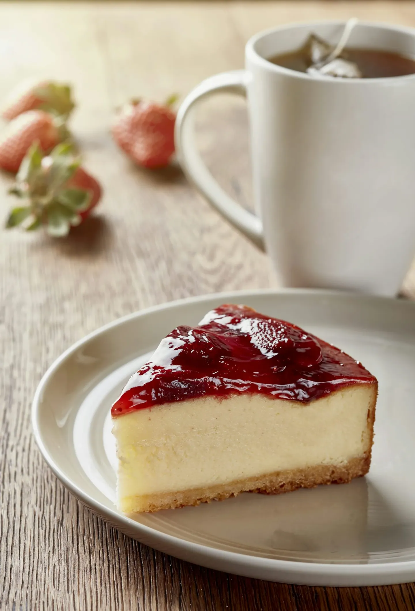 Location stand cheesecake