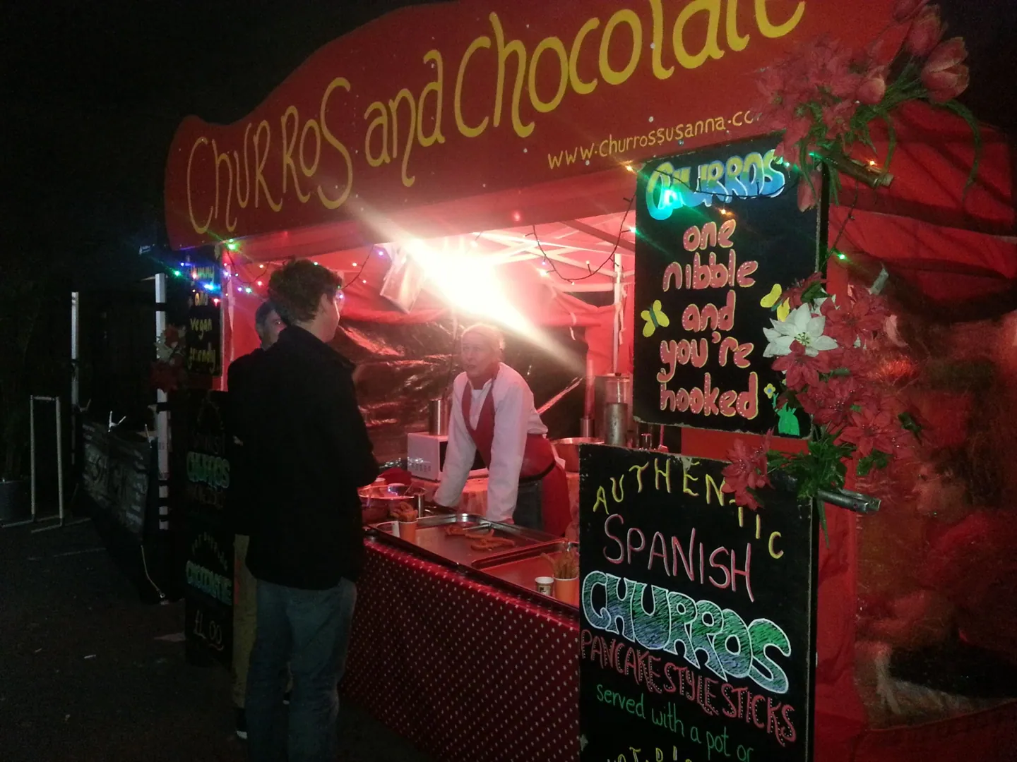 Location stand churros