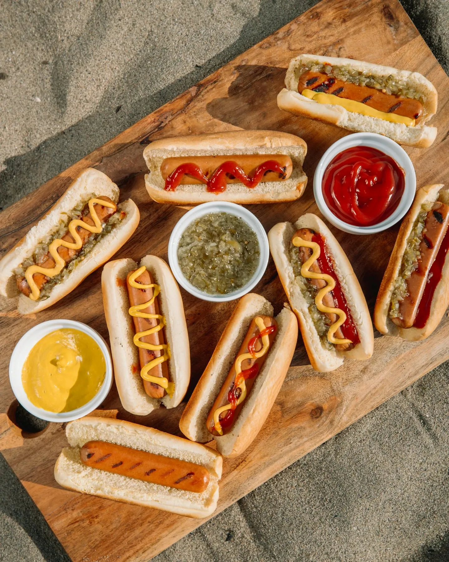 Location stand hot dog