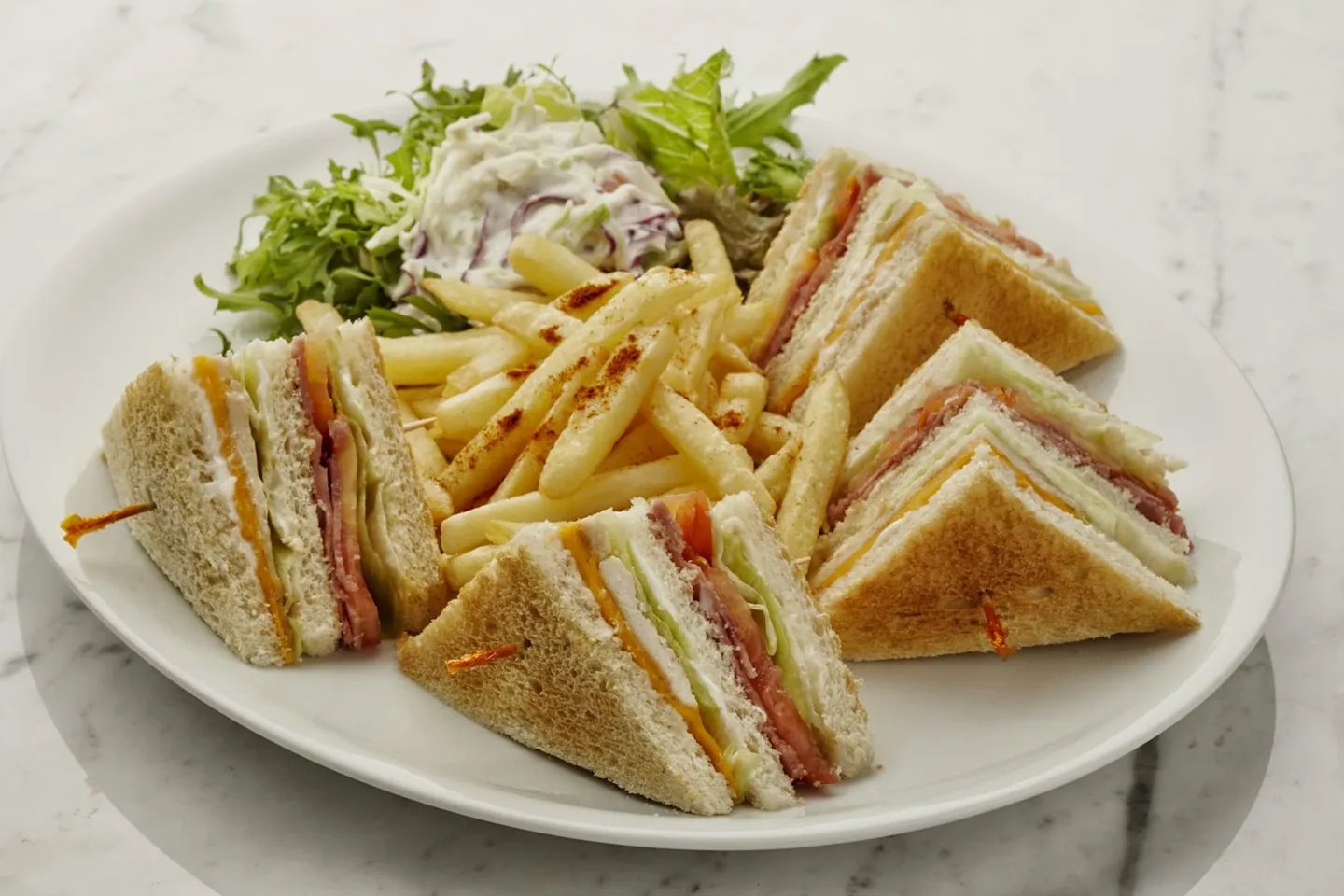 Location stand sandwiches