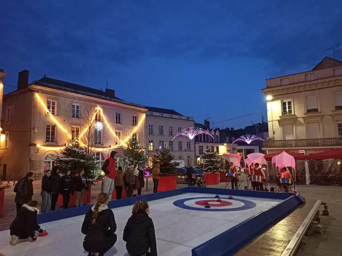 Piste de curling synthétique