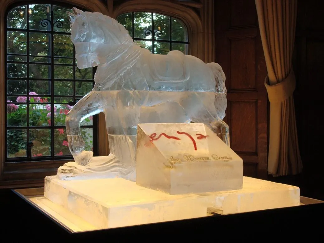 Illustration de sculpture en glace