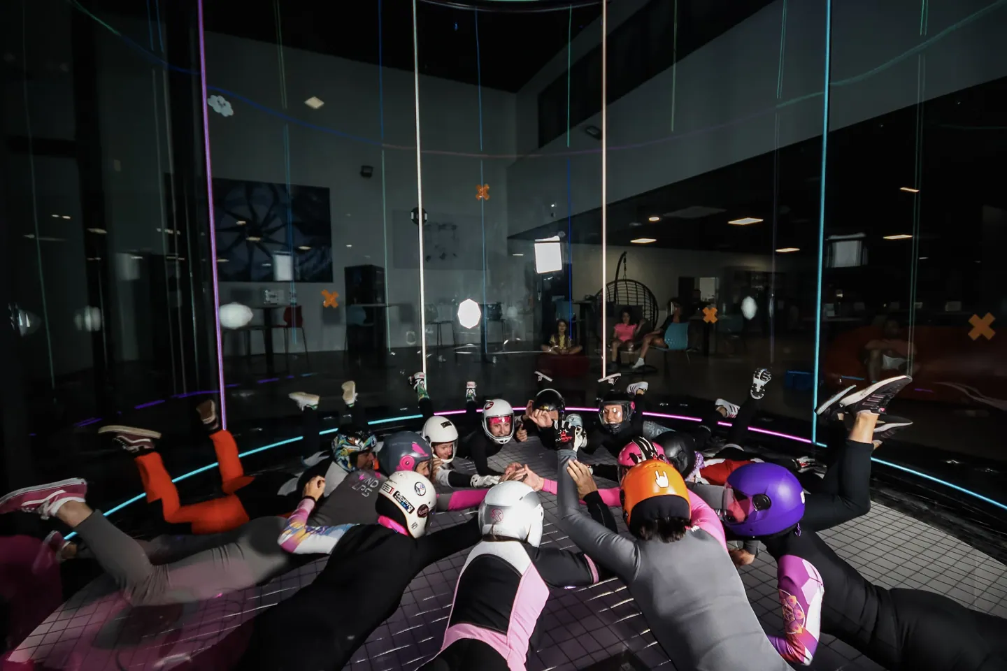 Illustration de simulateur skydiving