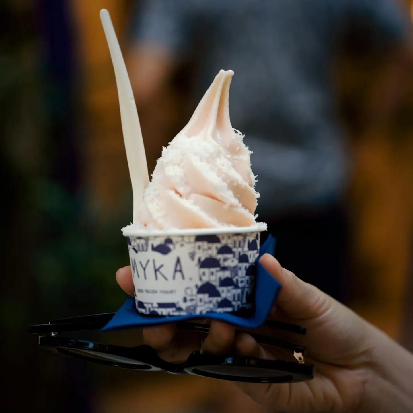 Illustration de stand à frozen yogurt